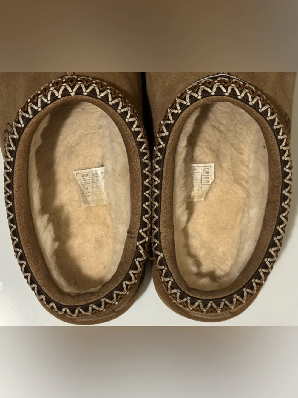 Ugg Tasman Slippers Chestnut Size 8 GUC! - Picture 8 of 10